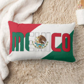メキシコ国旗で色を変えた夢 ランバークッション (ブランケット)