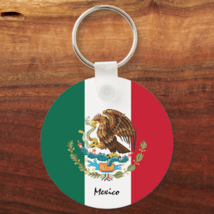 メキシコ国旗とメキシコの休日、愛国者/スポーツ キーホルダー