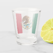 メキシコ国旗とメキシコの国の愛国者/スポーツファン ショットグラス (裏面)