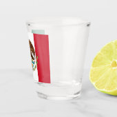 メキシコ国旗とメキシコの国の愛国者/スポーツファン ショットグラス (右)