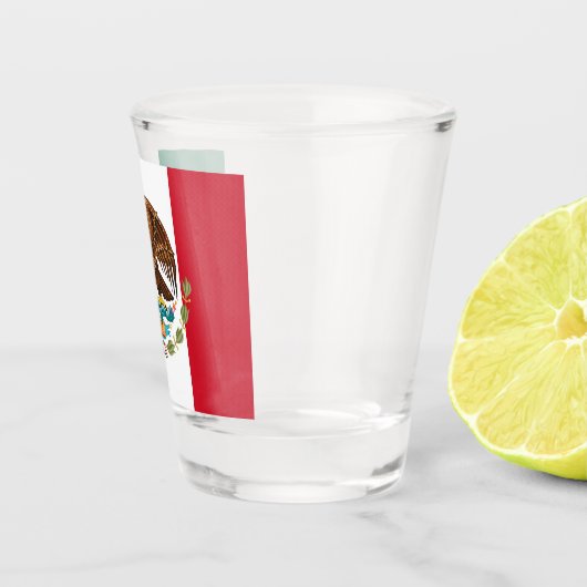 メキシコ国旗とメキシコの国の愛国者/スポーツファン ショットグラス (右)