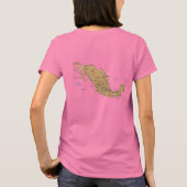 メキシコ国旗と地図dk Tシャツ (裏面)