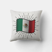 メキシコ国旗のイラストレーション クッション (裏面)