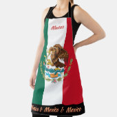 メキシコ国旗のエプロン、メキシコ、メキシコ料理人キッチン エプロン (インサイチュ)