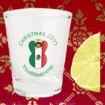 メキシコ国旗のクリスマスエンジェルがパーソナライズ