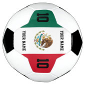 メキシコ国旗のサッカーボール(ジャージカスタムナンバー付き) サッカーボール (回転)