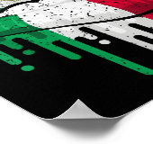 メキシコ国旗のシャツ女の子の女の子幼児メキシコ ポスター (角)