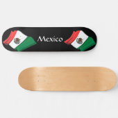 メキシコ国旗のスケートボード スケートボード (横)