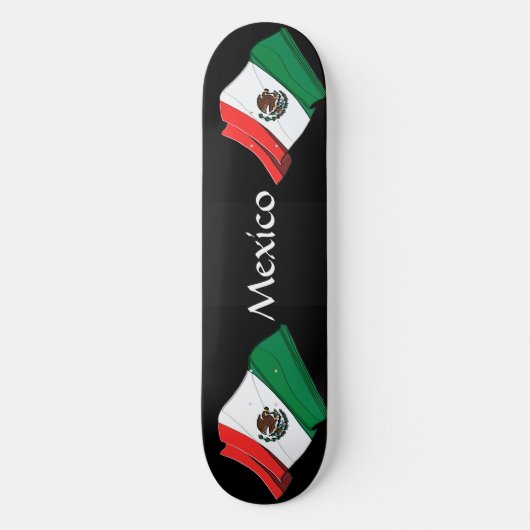 メキシコ国旗のスケートボード スケートボード (正面)