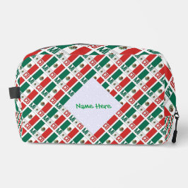 メキシコ国旗のタイル貼り緑の個人用設定 ドップキット