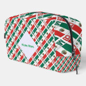 メキシコ国旗のタイル貼り緑の個人用設定 ドップキット (右コーナー)