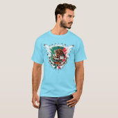メキシコ国旗のティー。 Tシャツ (正面フル)