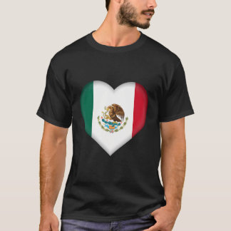 メキシコ国旗のハート Tシャツ