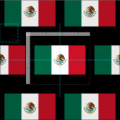 メキシコ国旗のパターカスタムン生地DIYテキスタイル ファブリック (タイル)