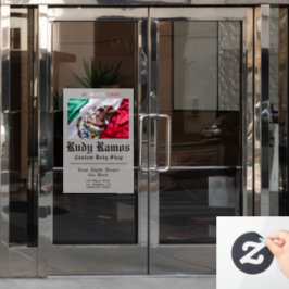 メキシコ国旗のビジネス・ウィンドウの取り付け時間と住所 ウィンドウサイン