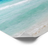 メキシコ国旗のビーチ ポスター (角)