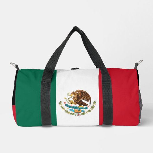 メキシコ国旗のフィットネス/スポーツ ダッフルバッグ (正面)