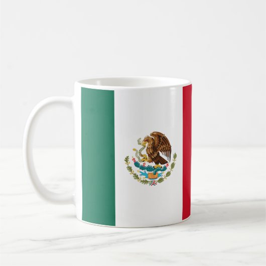 メキシコ国旗のプライドマグカップ コーヒーマグカップ (左)