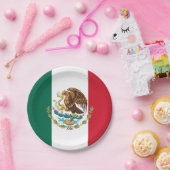 メキシコ国旗のプレート、パーティー、スポーツ、メキシコ ペーパープレート (パーティー)