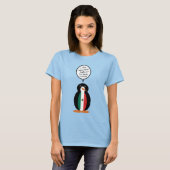 メキシコ国旗のペンギンさん 女性用Tシャツ Tシャツ (正面フル)