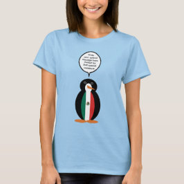メキシコ国旗のペンギンさん 女性用Tシャツ Tシャツ