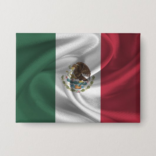 メキシコ国旗のボタン 缶バッジ (正面)
