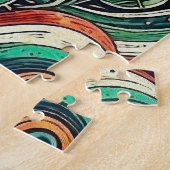 メキシコ国旗のモザイク ジグソーパズル (側面)