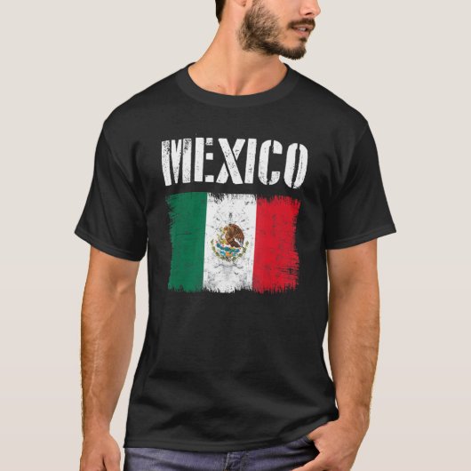メキシコ国旗のルーツプライドヴィンテージメキシコ1 Tシャツ (正面)