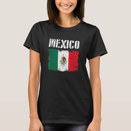 メキシコ国旗のルーツプライドヴィンテージメキシコ1 Tシャツ (正面)
