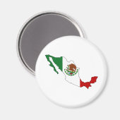 メキシコ国旗の地図のフルサイズ マグネット (正面/裏面)
