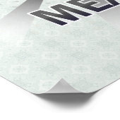 メキシコ国旗の地図2.0 ポスター (角)