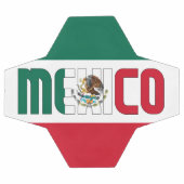 メキシコ国旗の愛国心 サッカーボール (フラット)