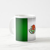 メキシコ国旗の様式化 コーヒーマグカップ (正面左)