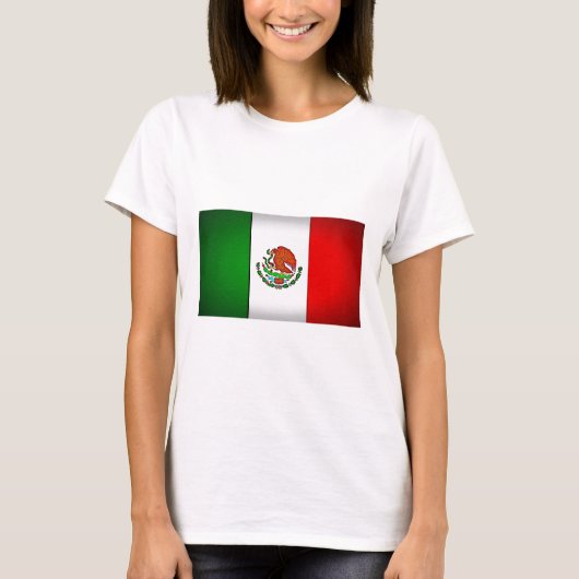メキシコ国旗の様式化 Tシャツ (正面)