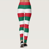 メキシコ国旗の水平の色ストライプの レギンス (裏面)