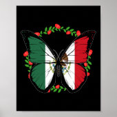 メキシコ国旗の独立記念日メキシコ人男性の女性キッド ポスター (正面)