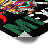 メキシコ国旗の独立記念日メキシコ人男性の女性キッド ポスター (角)