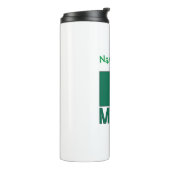 メキシコ国旗の緑の個人用設定 タンブラー (回転左)