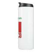 メキシコ国旗の緑の個人用設定 タンブラー (回転右)