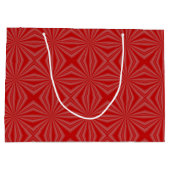 メキシコ国旗の赤い愛パーソナライズされた ラージペーパーバッグ (裏面)