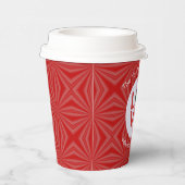 メキシコ国旗の赤文字LOVE パーソナライズされた 紙コップ (右)