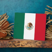 メキシコ国旗の額 フォトプラーク (側面)
