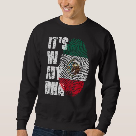 メキシコ国旗のDnaに載っている スウェットシャツ (正面)