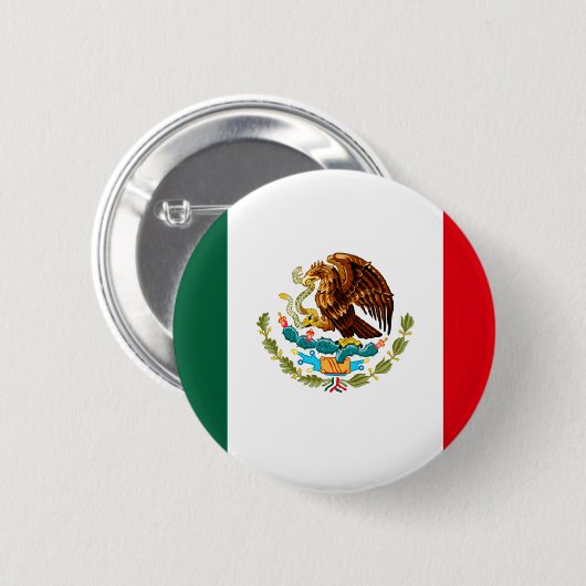 メキシコ国旗のTシャツとギフト 缶バッジ (正面&裏面)