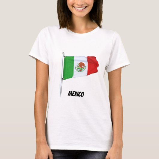 メキシコ国旗のTシャツ Tシャツ (正面)