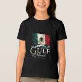 メキシコ国旗を持つメキシコ湾Tシャツ – 沿岸 トライブレンドTシャツ (正面)