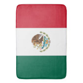 メキシコ国旗を持つ大きなバスマット バスマット (正面縦)