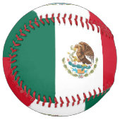 メキシコ国旗を持つ愛国的なソフトボール ソフトボール (正面左)