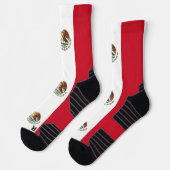 メキシコ国旗を持つ陸上競技用クルーソック ソックス (左)