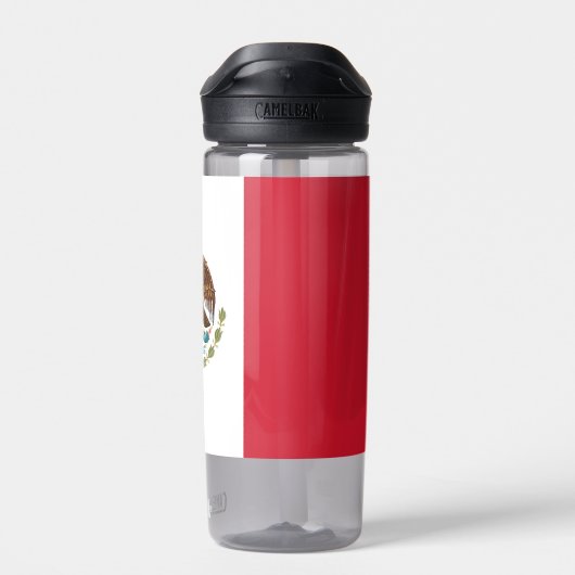 メキシコ国旗を掲げたウォーターボトル ウォーターボトル (背面)